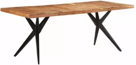Valgomojo stalas, 200x90x76cm, akacijos medienos masyvas