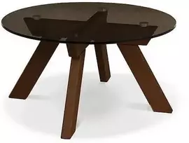 WOODMAN Kavos staliukas Allegro, riešutas, 38 cm