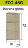 Fadome ECONO pakabinama spintelė ECO-46G