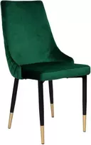Vermont Velvet tamsiai žalia minkšta aksominė kėdė
