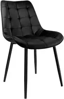 NORMAN Velvet juodo aksomo kėdė