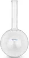 Steinberg Systems Laboratorinė plokščiadugnė sferinė stiklinė 2000 ml kolba