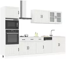 Virtuvinių spintelių komplektas, 7 dalių, Lucca, balta