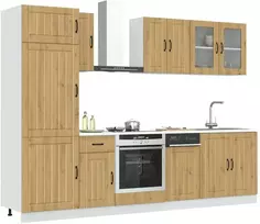 Virtuvinių spintelių komplektas, 8 dalių, Kalmar, artisano