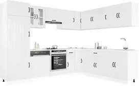 Virtuvinių spintelių komplektas, 14 dalių, Lucca, balta