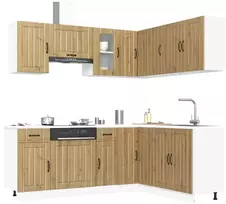 Virtuvinių spintelių komplektas, 11 dalių, Lucca, artisano