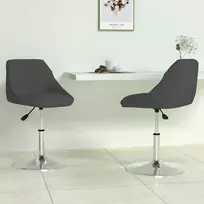 Pasukamos valgomojo kėdės, 2vnt., juodos spalvos, aksomas