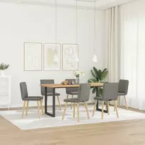 Valgomojo kėdės, 6vnt., taupe spalvos, audinys