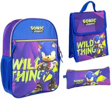CERDÁ Sonic Prime pencil case + lunch box + backpack 42cm