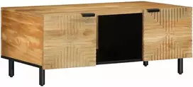 Kavos staliukas Rudas 100x54x40 cm Masyvo medžio Mango