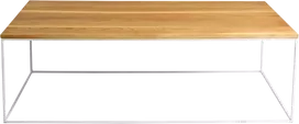 Customform Kavos staliukas, TENSIO WOOD, 140x80 cm, Baltas