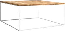 Customform Kavos staliukas, TENSIO WOOD 80, 80x80x45 cm, Baltas