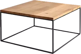 Customform Kavos staliukas, TENSIO WOOD 80, 80x80x45 cm, Juodas