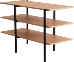 Customform Kavos staliukas, DARYL SOLID WOOD 80, 0.8x0.8x0.45 m, Juodas