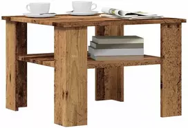 kavos staliukas Old Wood 60x60x42 cm Engineered Wood