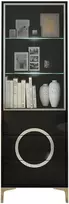 Skandica Vitrina, EVA, 38x60x180 cm, Juoda