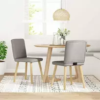 Valgomojo kėdės, 2vnt., taupe spalvos, audinys