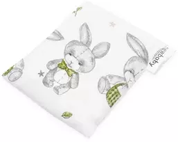 Muslino šildantis ir vėsinantis termoforas su vyšnių sėklomis New Baby STANDARD triušis