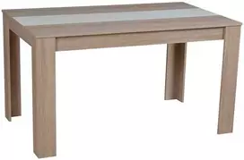 Homestyle4U Valgomojo stalas, 135x80,5x75 cm, rudas