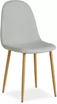 Homestyle4U Valgomojo kėdė, 44x88x45.5 cm, pilka