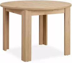 Homestyle4U Valgomojo stalas, 106.5x106.5x76.5 cm, rudas