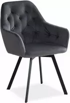 Homestyle4U Valgomojo kėdė, 59x87,5x65 cm, pilka