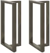 Baro stalo kojos, T formos, 2 vnt., juodos, 60x35x(100-101) cm, plienas