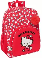 Safta Mokyklinis krepšys Hello Kitty Iconic Balta Raudona 33 x 42 x 14 cm