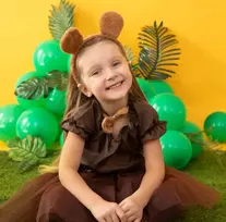 Partypal Kostiumas karnavalui meškutis Tedis su tiulio sijonu