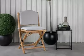 Venture Design Valgomasis kėdė, pintinė, sulankstoma, 63x54x92.5 cm, natūrali