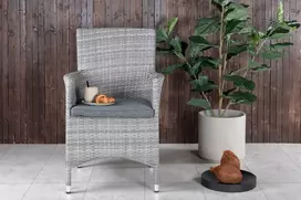 Venture Design Fotelis, Malin 2 vnt., 65x58x92 cm, Pilka