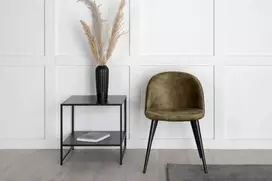 Venture Design Valgomasis kėdė, aksomas, 57x50x76.5 cm, žalia