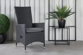 Venture Design Atlenkiamas kėdė, Padova, 69x62x110 cm, Juoda