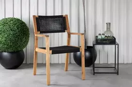 Venture Design Valgomasis kėdė, "Little John", 62x58x88 cm, Juoda
