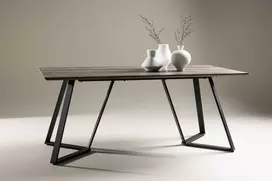 Venture Design Valgomasis stalas, Marina Matbord, 180x90x75 cm, Juodas/Pilkas ąžuolas