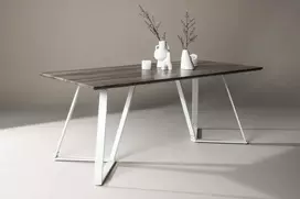 Venture Design Valgomojo stalas, Marina, 180x75x90 cm, Pilka