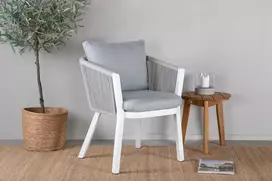 Venture Design Valgomasis kėdė, Virya, 2 vnt., 63x60x73 cm, Pilka