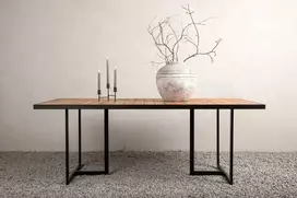 Venture Design Valgomasis stalas, Khung, 200x100 cm, Ruda