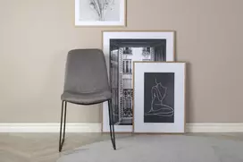 Venture Design Valgomojo kėdė, Muce 2 vnt., 63x43x84 cm, Pilka