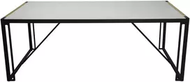 Venture Design Valgomasis stalas, Teksasas, 200x100 cm, Pilka