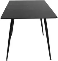 Venture Design Valgomasis stalas, Silar pratęsimas, 75x120x80 cm, Juodas