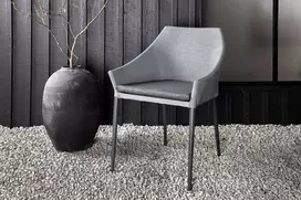 Venture Design Valgomojo kėdė, Spoga, 62x60x81 cm, Pilka