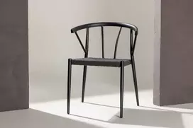 Venture Design Valgomasis kėdė, Stina, 49x47x79.5 cm, Juoda
