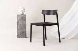 Valgomojo kėdė, Malmön, 54x51.5x79 cm, juoda