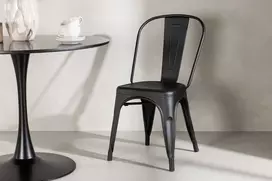 Venture Design Valgomasis kėdė, Tempe 4 vnt., 53x45x85 cm, Juoda