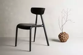 Venture Design Valgomasis kėdė, Ursholmen 2 vnt., 54x49x79.5 cm, Juoda
