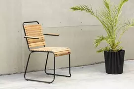 Venture Design Valgomasis kėdė, Medis Aliuminis, 51x55x82 cm, Juoda