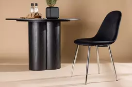 Venture Design Valgomasis kėdė, Polar, 2 vnt., 53x88x46 cm, Juoda