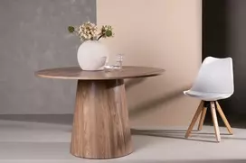 Venture Design Valgomasis stalas, Lanzo, ø120 cm, Natūralus