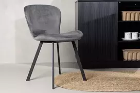 Venture Design Valgomasis kėdė, Lilja, 50x48x80 cm, Pilka